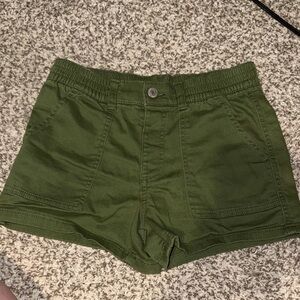 Olive Green Kid Shorts